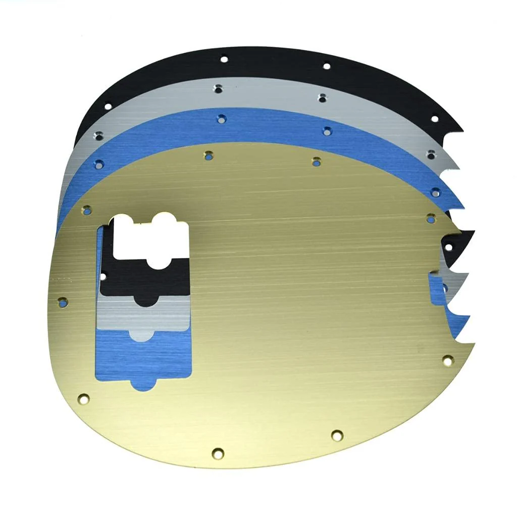 KAISH Metal Aluminium Anodized Bass Pickguard Scratch Plate for Music Man Classic 4 String StingRay Bass Black - Image 5