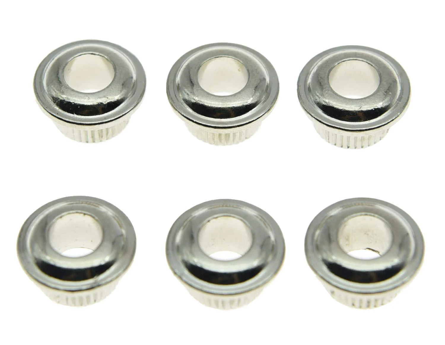 KAISH Metal Nickel 10mm Vintage Guitar Tuning Keys Conversion Bushings Adapter Ferrules - Image 2