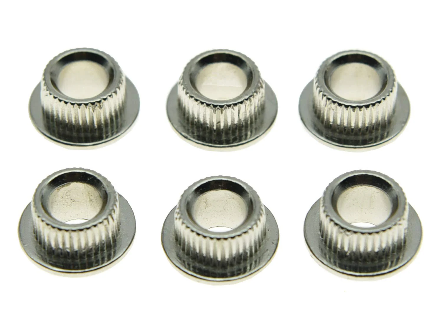 KAISH Metal Nickel 10mm Vintage Guitar Tuning Keys Conversion Bushings Adapter Ferrules - Image 3