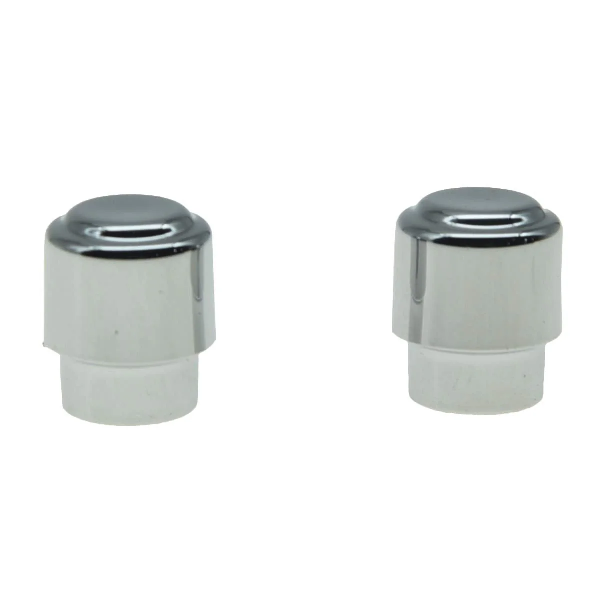 KAISH Pack of 2 Plastic Chrome Guitar Barrel Switch Tip 3 Way Pickup Selector Switch Knobs for U.S.or Import Tele/Telecaster Chrome Tip - Image 2