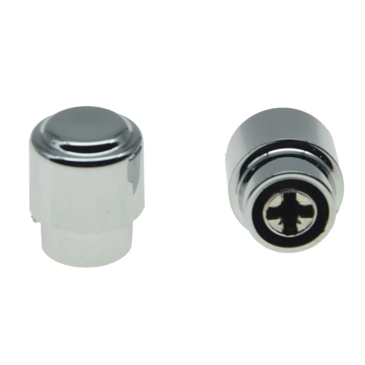 KAISH Pack of 2 Plastic Chrome Guitar Barrel Switch Tip 3 Way Pickup Selector Switch Knobs for U.S.or Import Tele/Telecaster Chrome Tip - Image 4