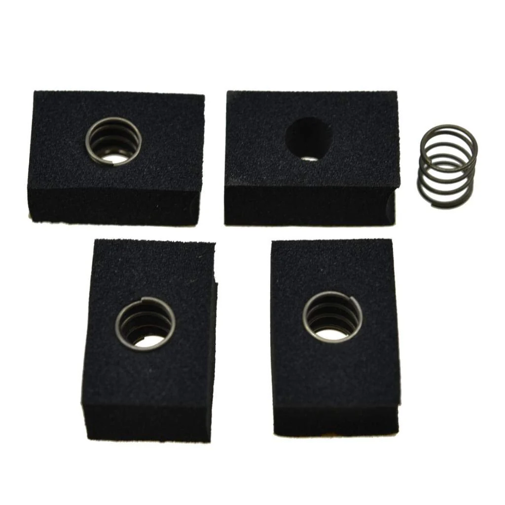 KAISH Pack of 4 Bass Pickup Height Foam Pickup Height Adjustment Pads with Springs for P Bass or Jaquar Pickups Pack of 4 for P Bass - Image 2