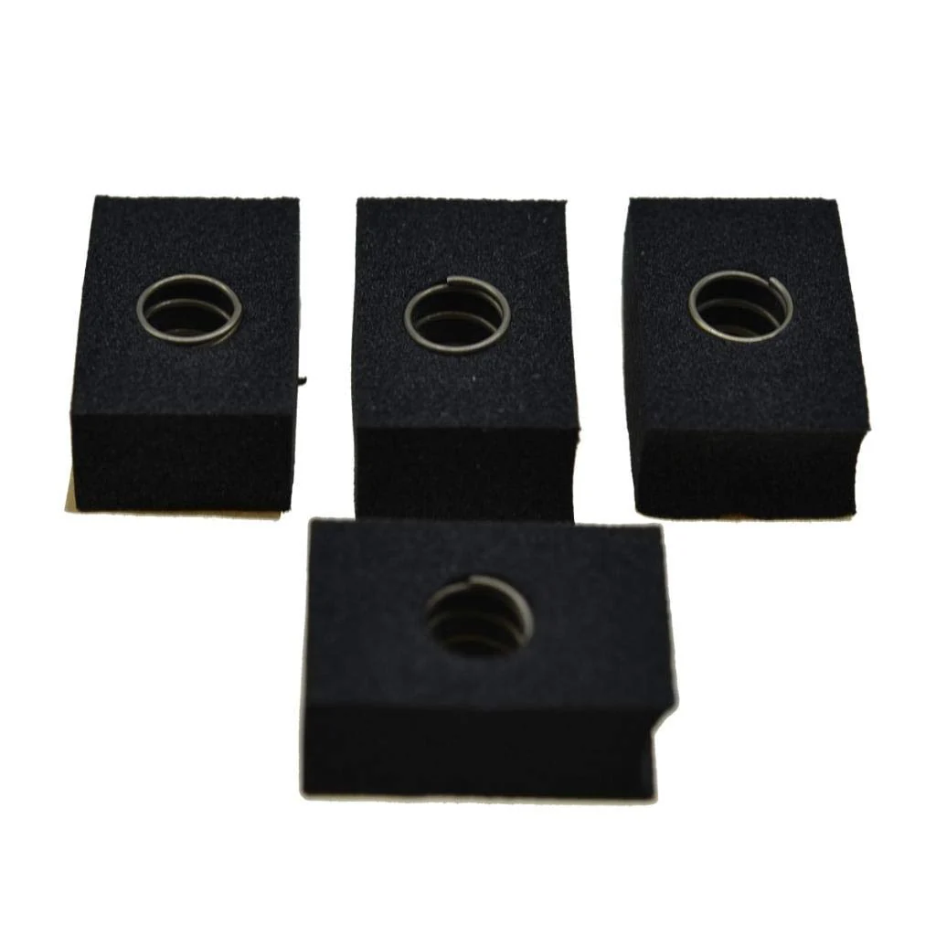KAISH Pack of 4 Bass Pickup Height Foam Pickup Height Adjustment Pads with Springs for P Bass or Jaquar Pickups Pack of 4 for P Bass - Image 4