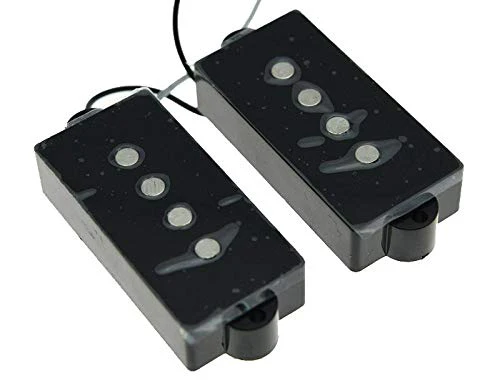 KAISH Pre-wired Bass Pick Guard Loaded P Bass Pickguard for Precision P Bass Black 3 Ply - Image 5