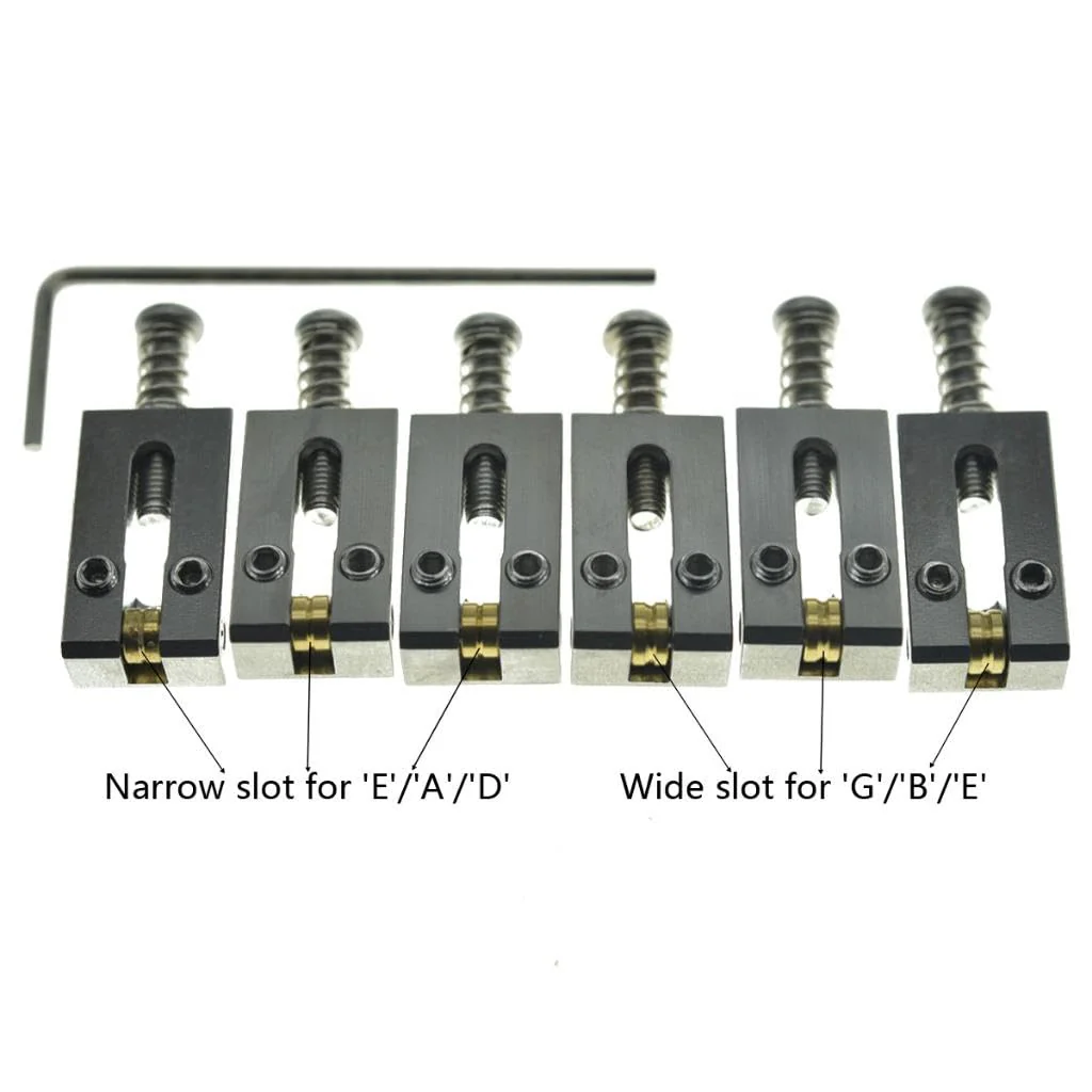 KAISH Premium Stainless Steel Guitar Bridge Roller Saddles Tremolo Bridge Roller Saddle for Stratocaster/Telecaster 10.5mm Width 2-1/16"(10.5mm) width - Image 3