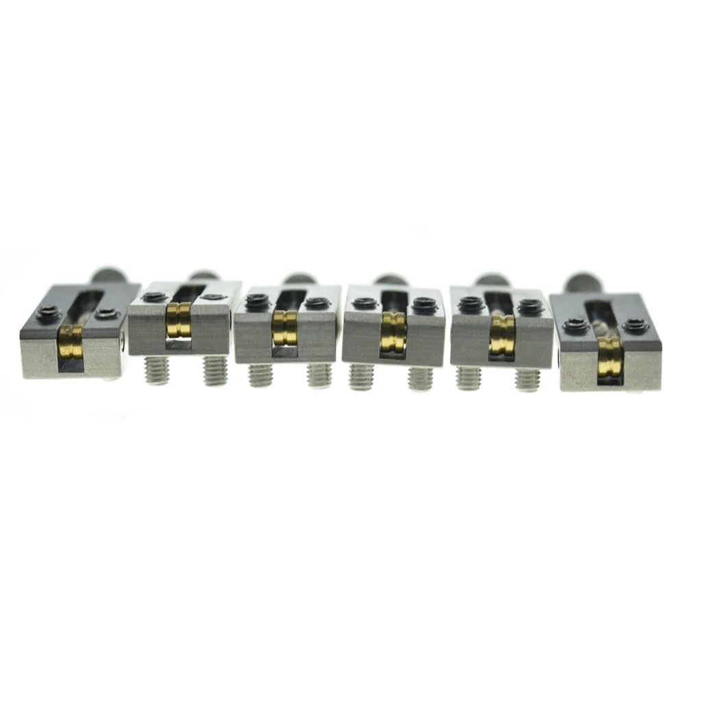 KAISH Premium Stainless Steel Guitar Bridge Roller Saddles Tremolo Bridge Roller Saddle for Stratocaster/Telecaster 10.5mm Width 2-1/16"(10.5mm) width - Image 5