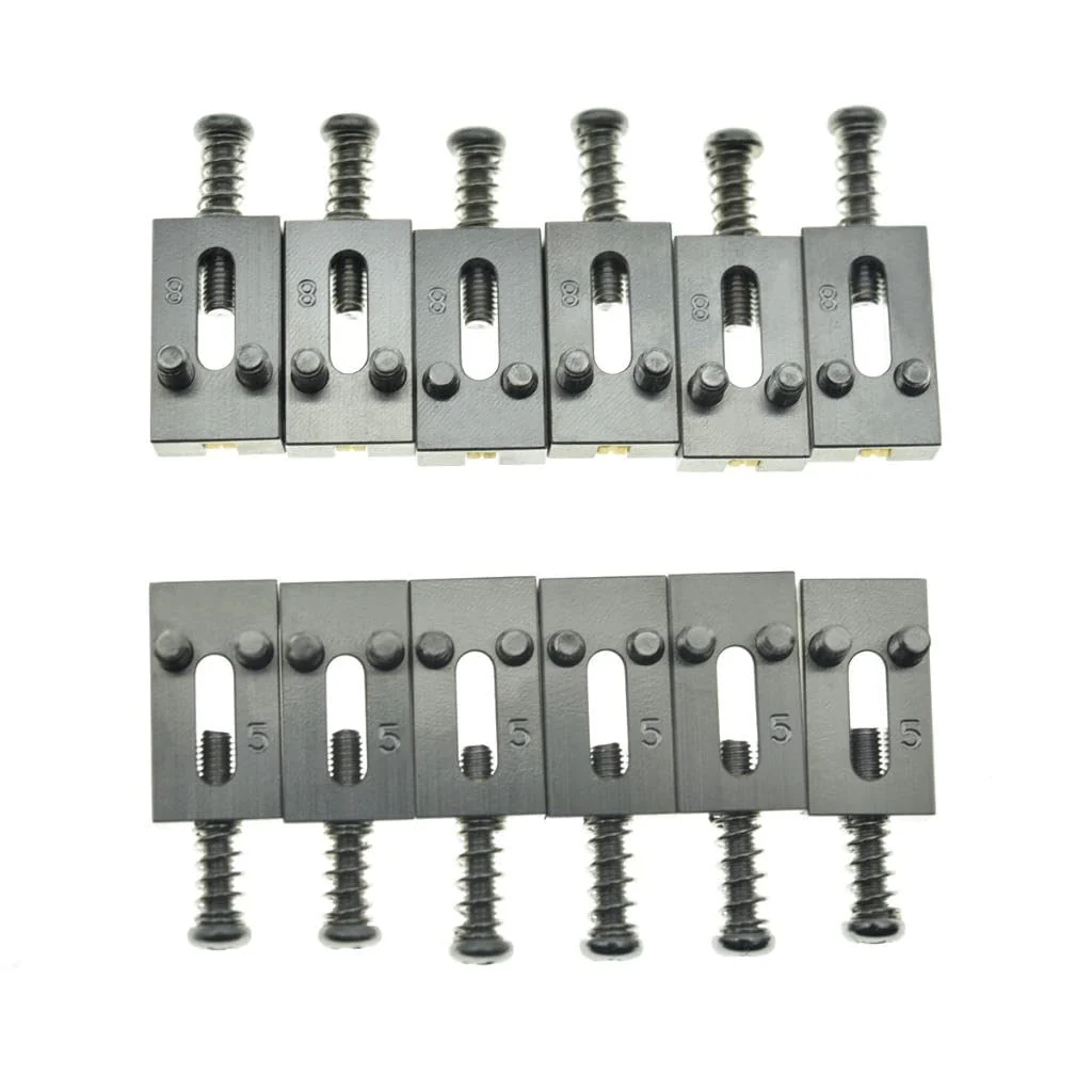 KAISH Premium Stainless Steel Guitar Bridge Roller Saddles Tremolo Bridge Roller Saddle for Stratocaster/Telecaster 10.5mm Width 2-1/16"(10.5mm) width - Image 6