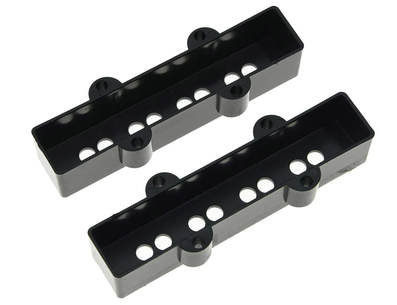 KAISH Set of 2 Black Bass Pickup Covers Neck/Bridge for 4 String Jazz J Bass - Image 3