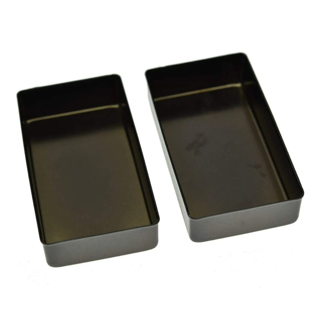 KAISH Set of 2 Sealed Humbucker Guitar Pickup Covers Brass Humbucker Pickup Cover No Holes Black - Image 6