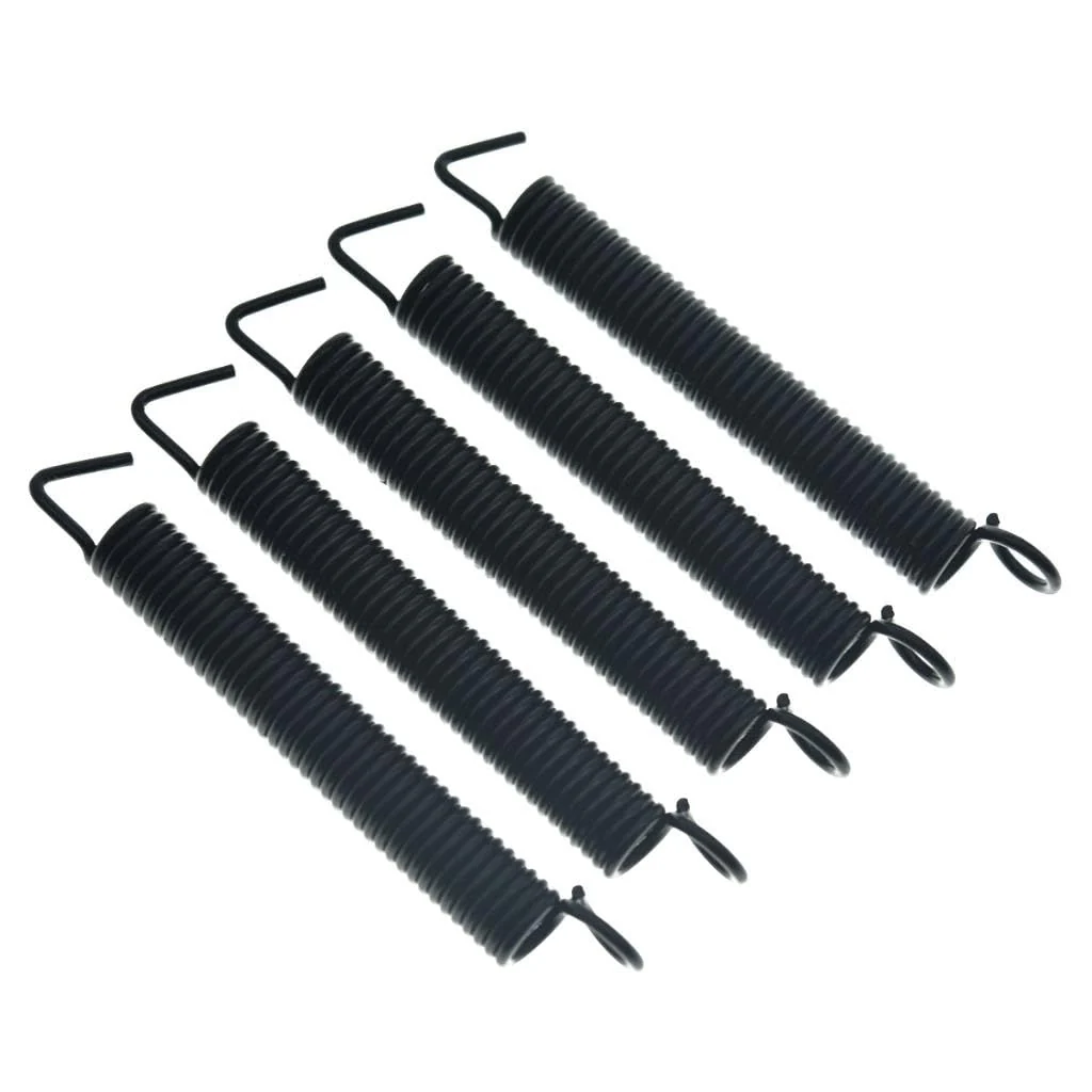 KAISH Set of 5 Premium Noiseless Tremolo Springs Tremolo Bridge Tension Spring for FR/ST/Strat Tremolos Black Standard Tension - Image 4