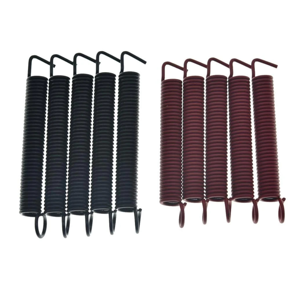 KAISH Set of 5 Premium Noiseless Tremolo Springs Tremolo Bridge Tension Spring for FR/ST/Strat Tremolos Black Standard Tension - Image 5