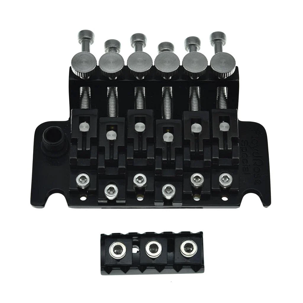 KAISH Whole Set Stainless Steel Tremolo Fine Tuner Screws String Insert Block Saddle Mounting Screws Locking Nut & String Lock Screws for FR Whole Set Steel Screws & Blocks - Image 4