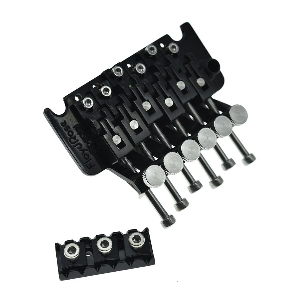 KAISH Whole Set Stainless Steel Tremolo Fine Tuner Screws String Insert Block Saddle Mounting Screws Locking Nut & String Lock Screws for FR Whole Set Steel Screws & Blocks - Image 6
