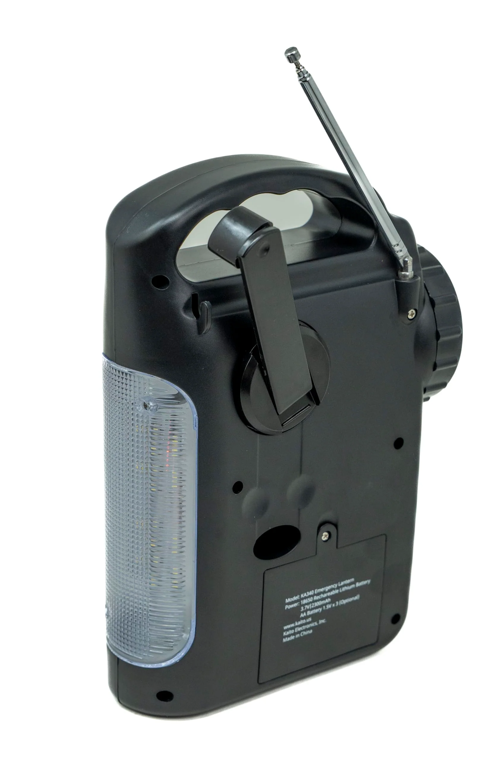 Kaito KA340 Solar Dynamo Hand Crank Rechargeable LED Camping Lantern for Emergency AM/FM/SW NOAA Weather Alert Solar Radio with Bluetooth, Flashlight, Phone Charger, MP3 Player & Siren (Green) Green - Image 7