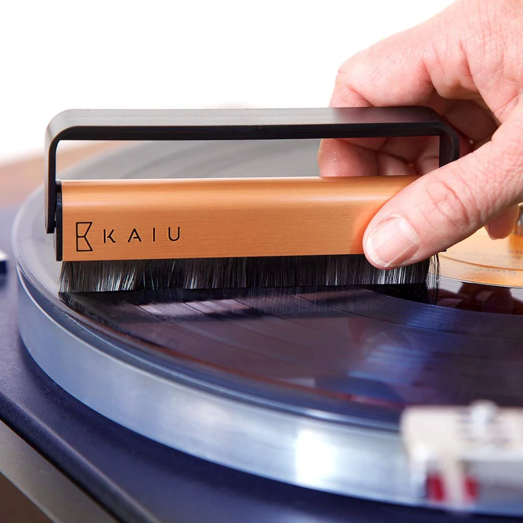 KAIU Vinyl Record & Stylus Cleaning Brush Combo - 2-in-1 Anti Static Carbon Fiber Brush Kit for LPs & Turntable Needles - Remove Dust & Debris - No Scratch Cleaner & Album Player Maintenance Pack - Image 3