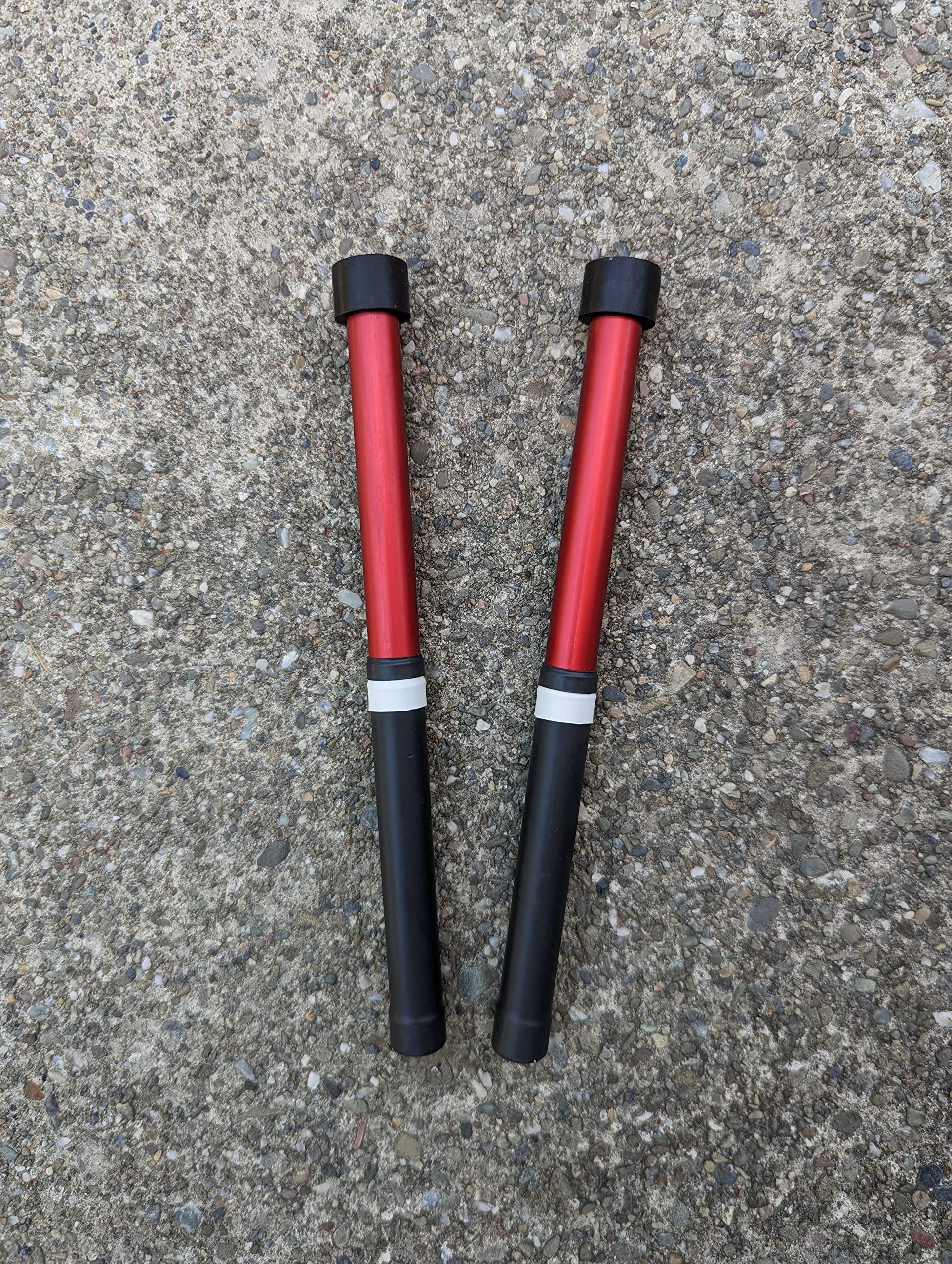 Kakesa Steelpan Mallets(R) - Lead/Tenor Aluminum Pantastix Red