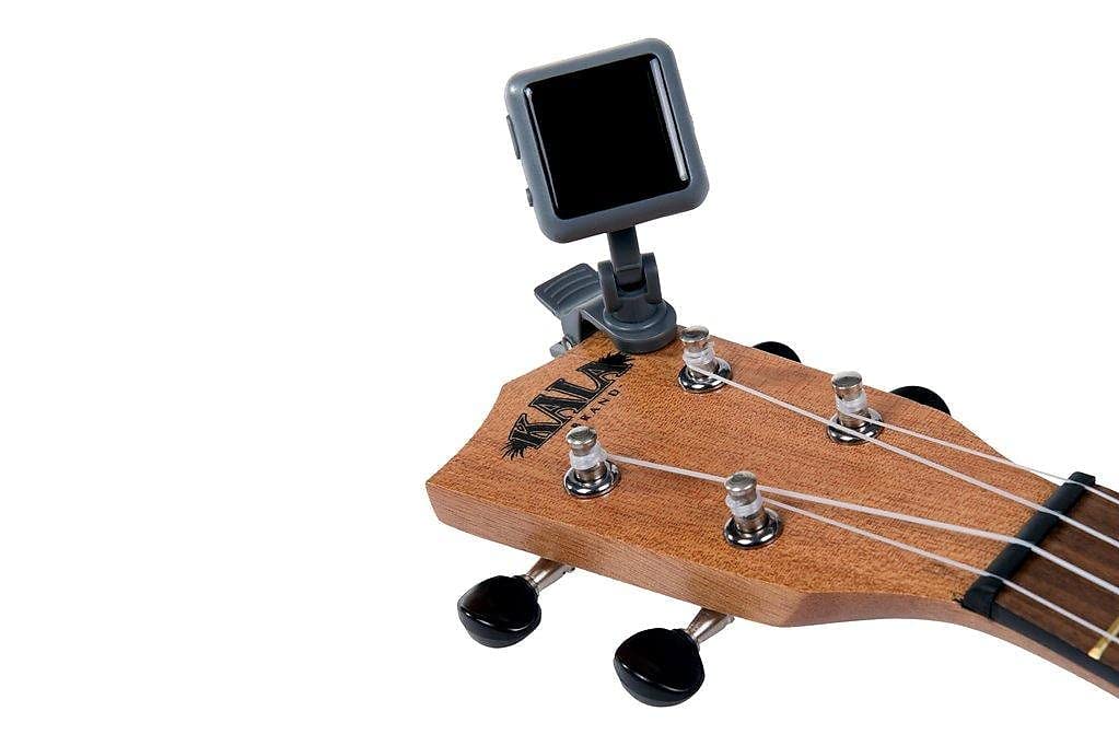 Kala Klipz Rechargeable Chromatic Clip-On Tuner for Guitar/Bass/Violin/Ukulele, Grey Gray - Image 2