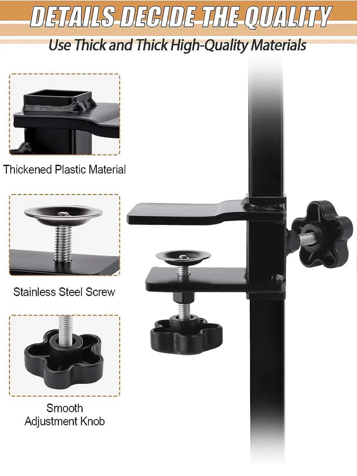 Kalolary Grooming Table Clamps - Adjustable Replacement Aid to Attach Grooming Arms - Image 3