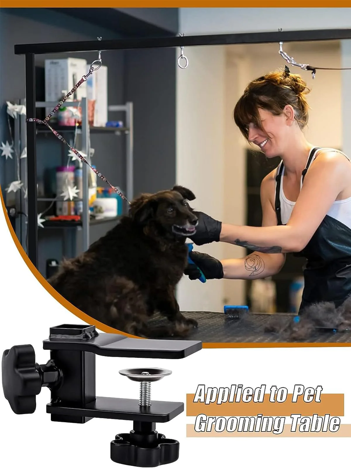 Kalolary Grooming Table Clamps - Adjustable Replacement Aid to Attach Grooming Arms - Image 7