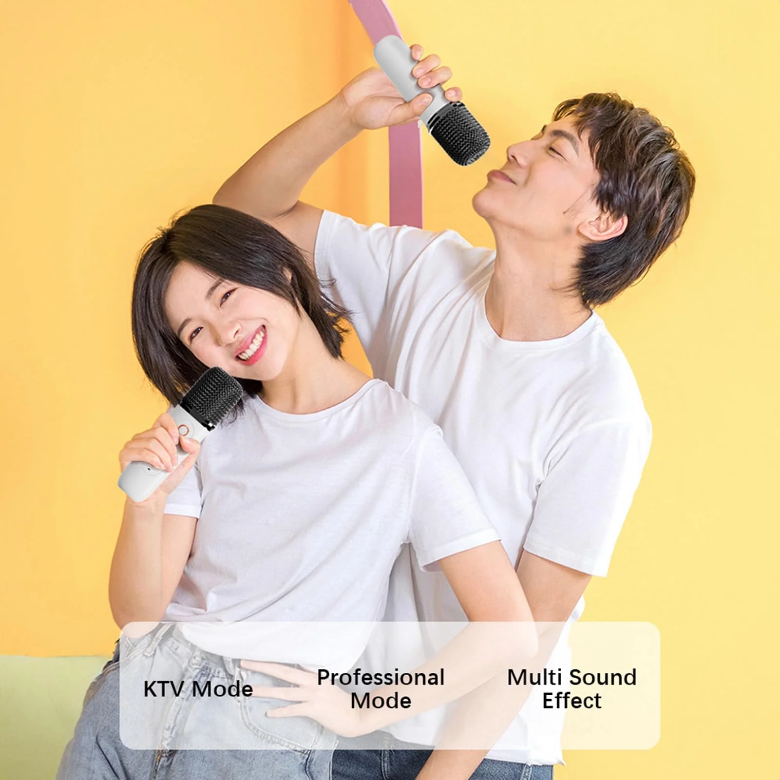 Karaoke Machine for Kids Adults, Mini Karaoke Machine BT Speaker with 2 Microphones, Rechargeable Voice Box Handheld Mic Karaoke Mic Speaker for Home Party KTV Singing - Image 8