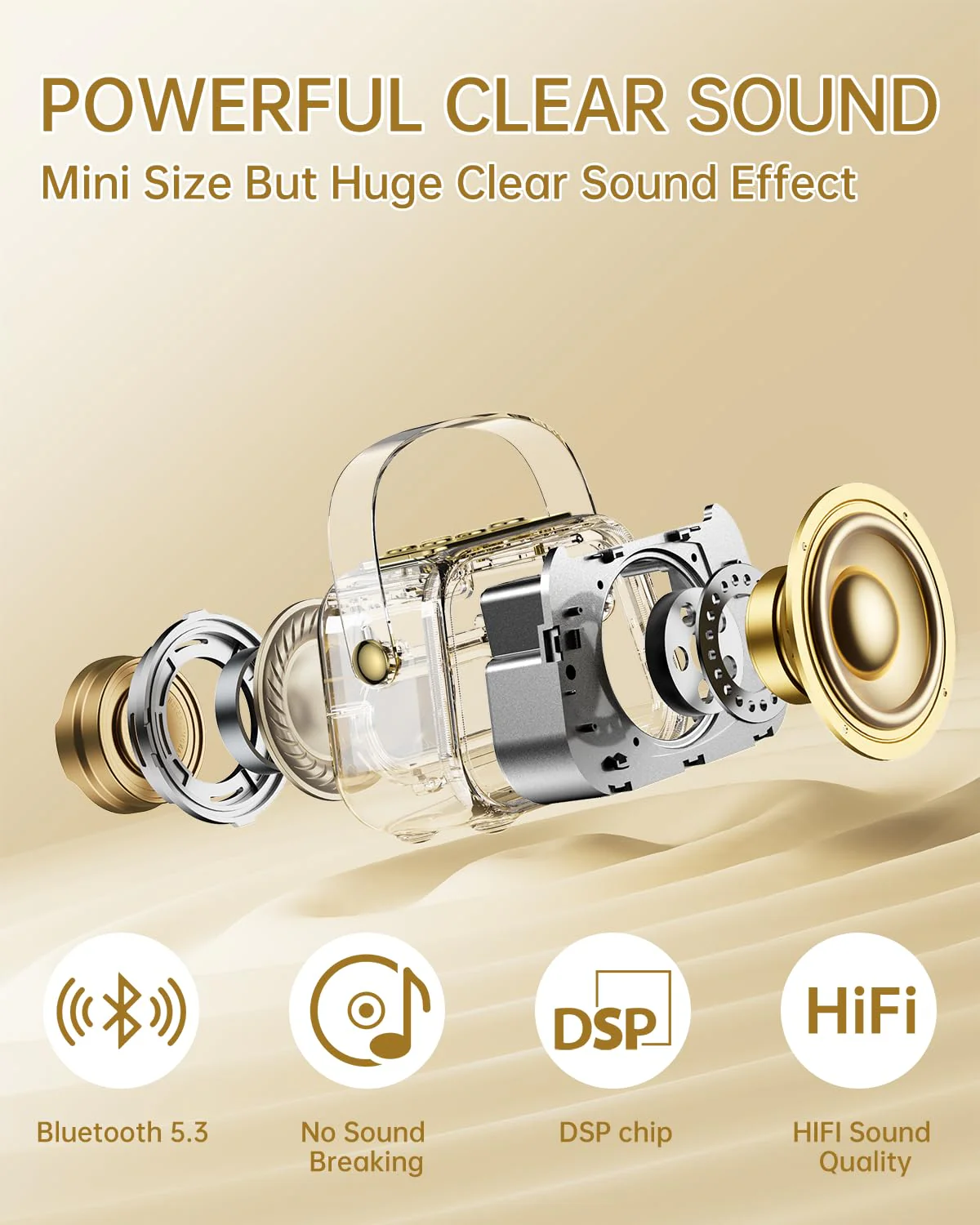 Karaoke Machine for Kids,Portable Bluetooth Mini Karaoke Machine with 2 Wireless Microphones,Five Dynamic LED and Funny Sound for Home Party,Christmas Brithday Ideal Gifts 2-mic - Image 2
