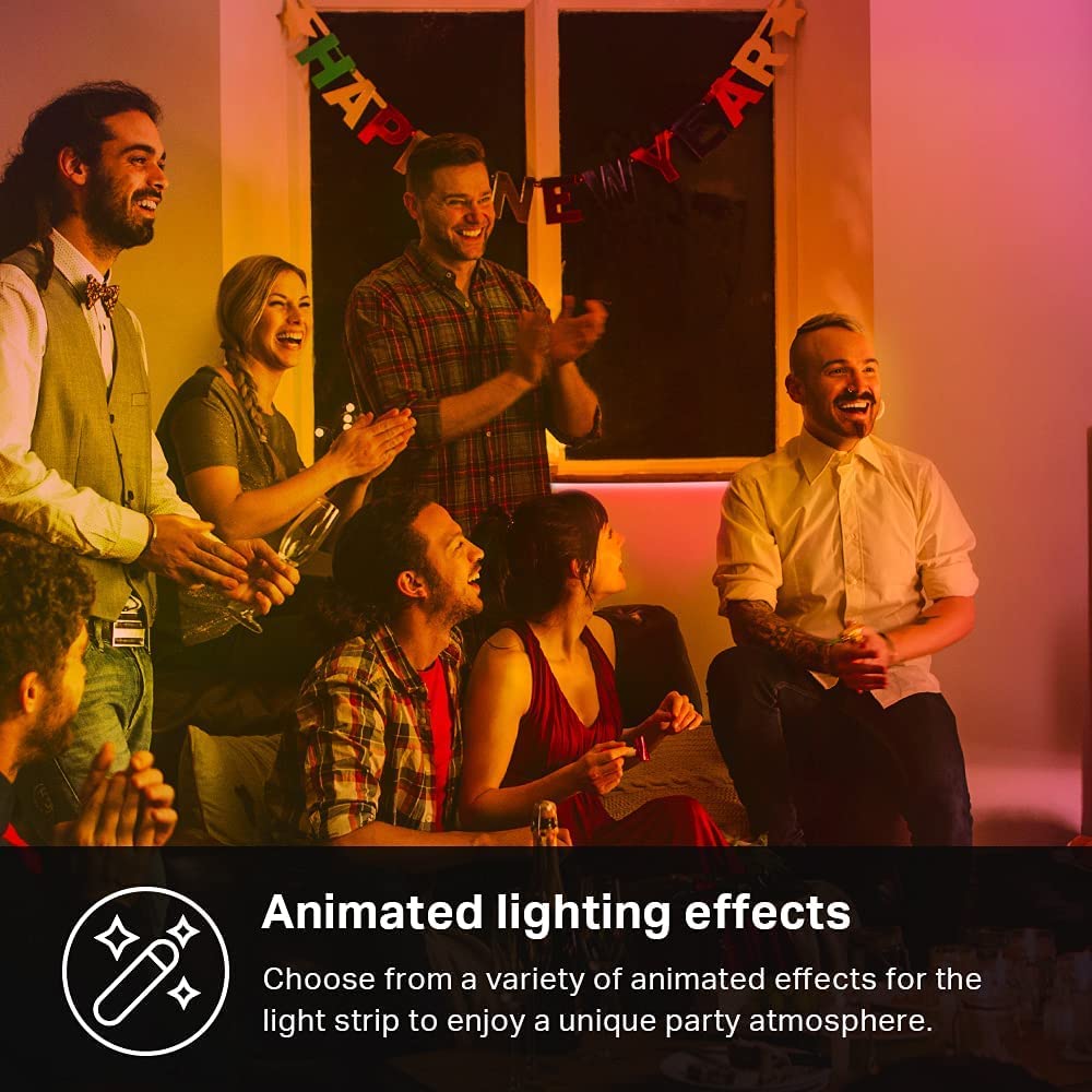 Kasa Smart LED Light Strip, 50 Color Zones RGBIC, 16.4ft Wi-Fi LED Strip Works w/ Alexa, Google Home & SmartThings, High Brightness, 16M Colors, PU Coating, Trimmable, 2 Yr Warranty (KL420L5) 16.4 ft. - Image 4