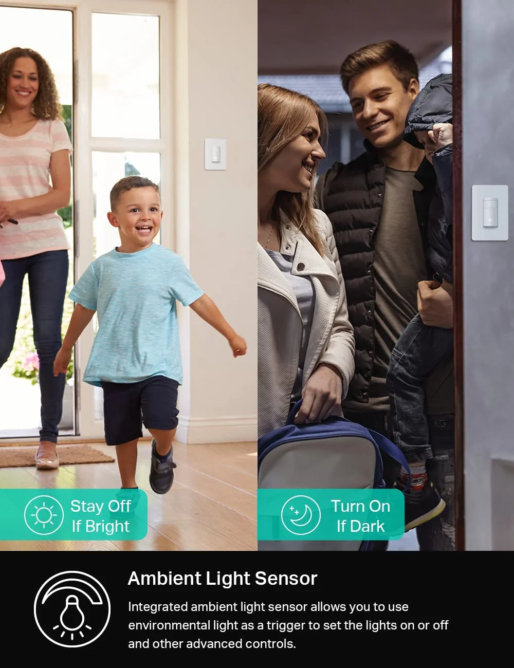 Kasa Smart Motion Sensor Switch, Single Pole, Needs Neutral Wire, 2.4GHz Wi-Fi Light Switch, Works with Alexa & Google Assistant, UL Certified, No Hub Required(KS200MP2),White,2-Pack 2-Pack - Image 4