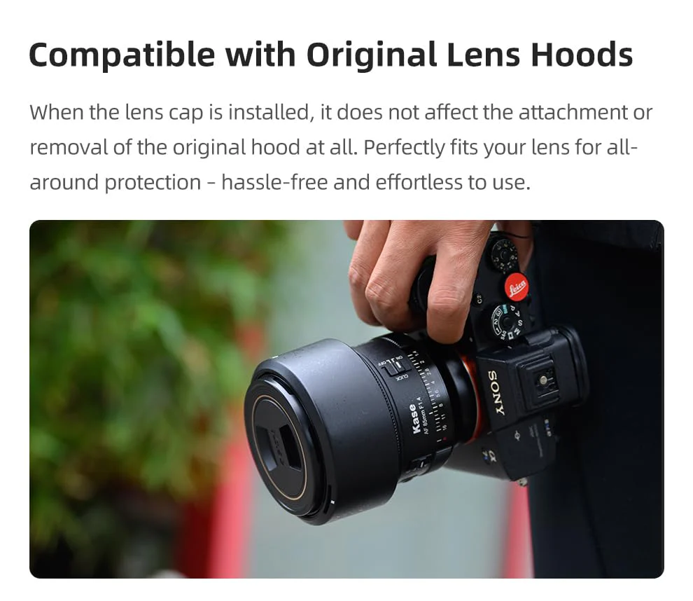 Kase Magnetic Pinch Lens Cap Plus Universal fits Wolverine, Revolution & Skyeye (82mm) 82mm - Image 9