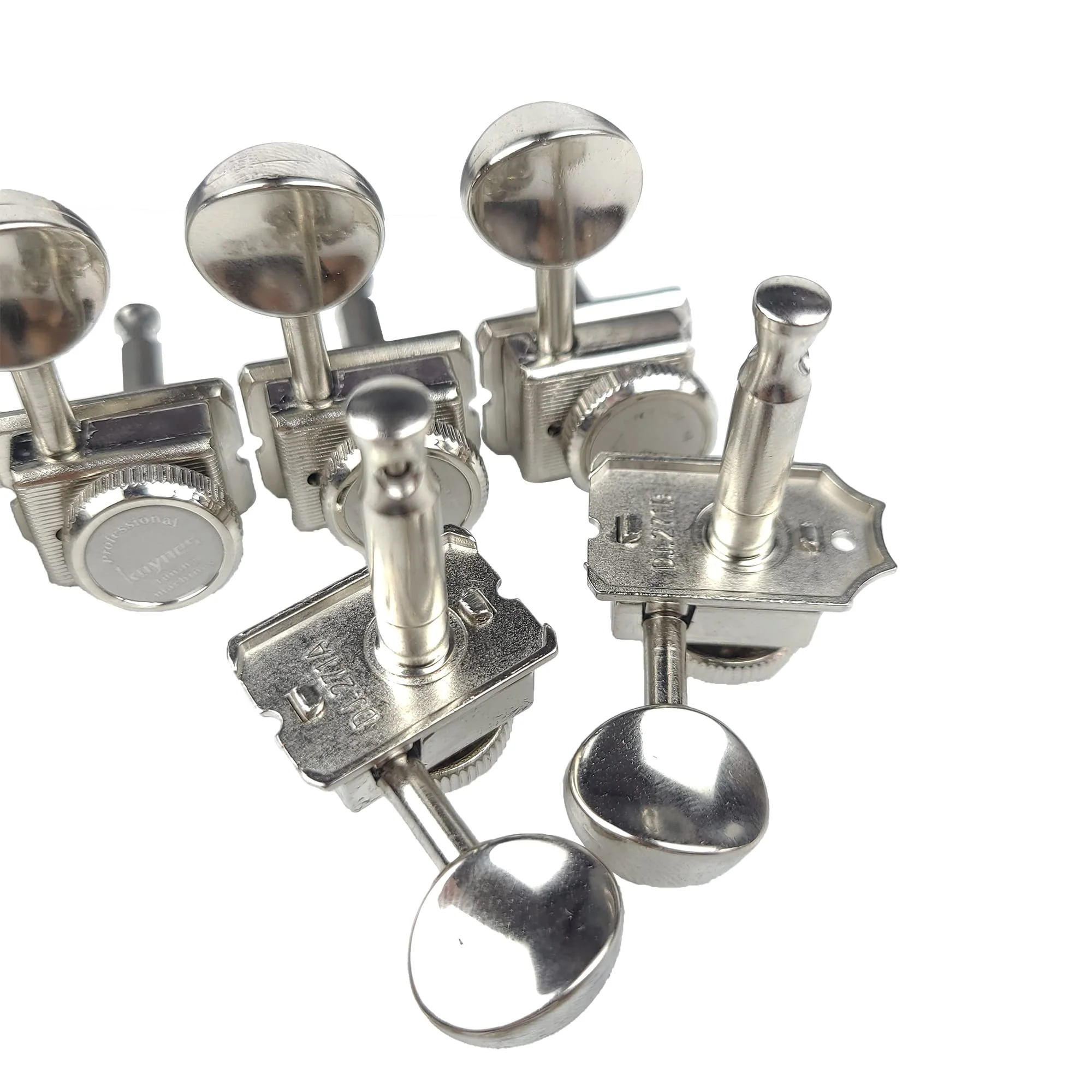 Kaynes 6 In line Guitar Locking Tuners – Nickel Silver Vintage Lock String Tuning Keys Pegs Machine Heads Tuners for Telecaster Tele Stratocaster Strat ST TL Style Electric or Acoustic Guitar - Image 5