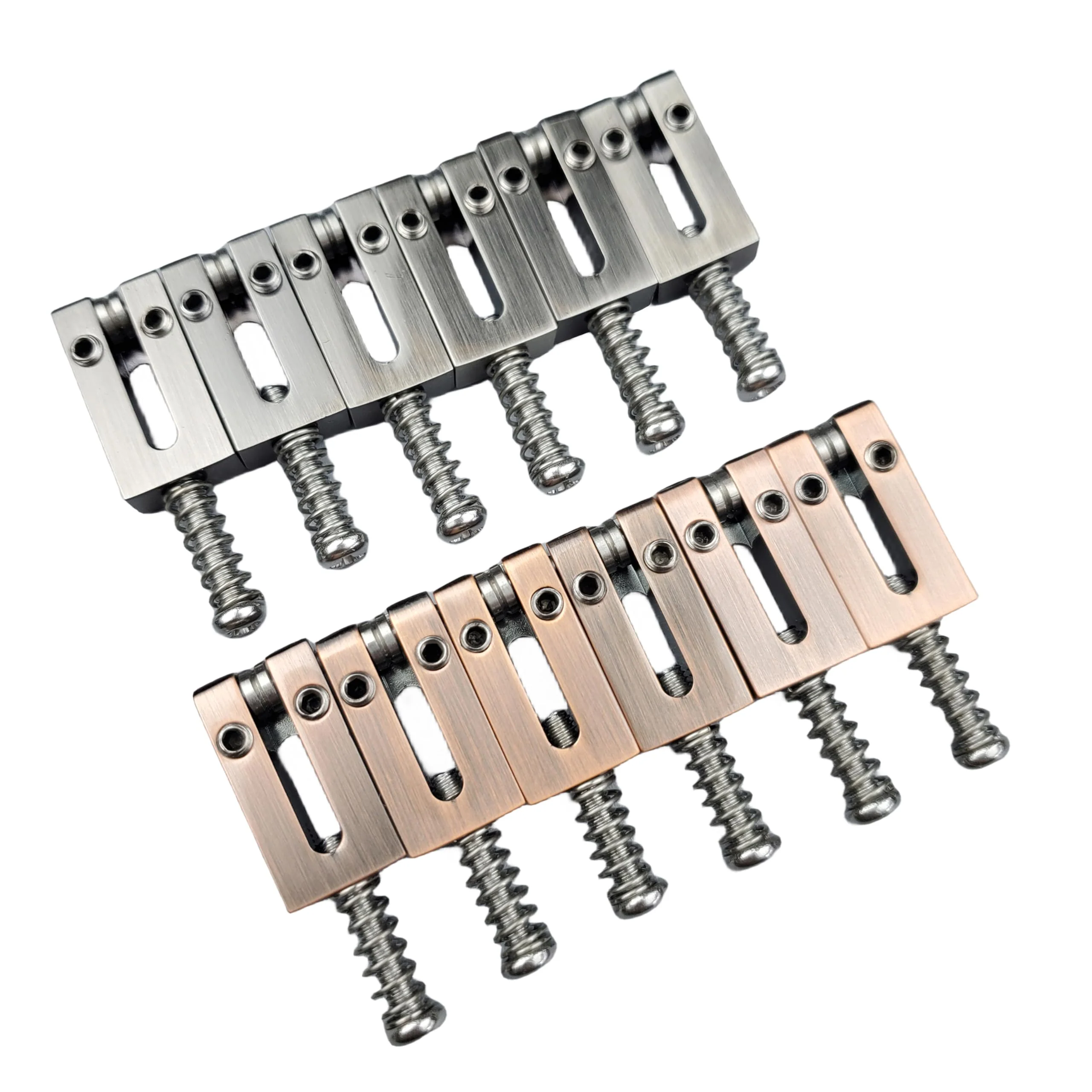 Kaynes 6PCS 10.5MM Guitar Bridge Roller Saddles – Brass Tremolo Bridges Saddle With Steel Roller For Fender Telecaster Tele Stratocaster Strat ST TL Style Electric Guitar (10.5 Roller BR) 10.5 Roller BR - Image 3