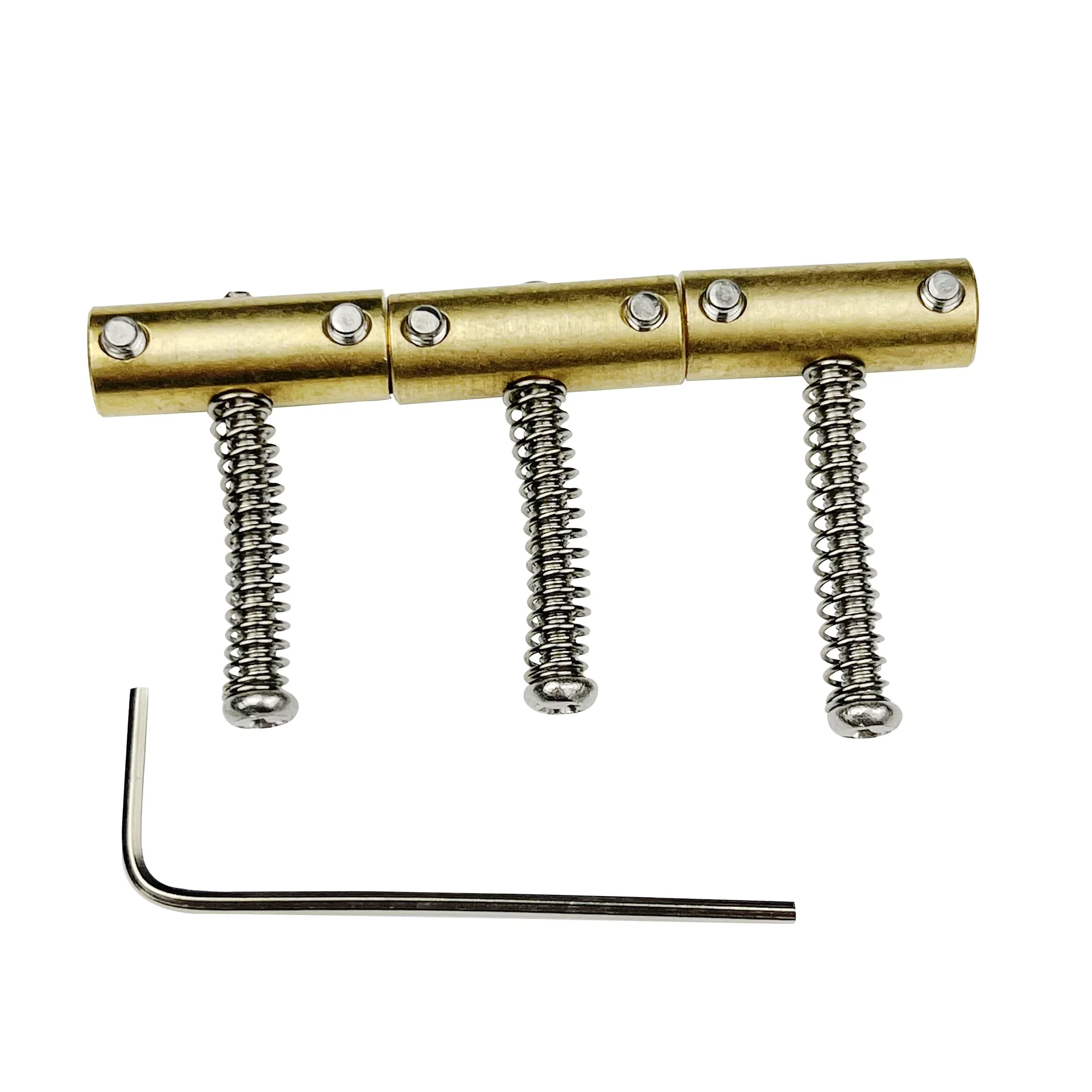 Kaynes Compensated Brass Saddles Set (3Pcs) - 10.8mm Bridge Saddle for Fender 52 62 Telecaster Tele Vintage Electric Guitar Replacement Part - Image 3