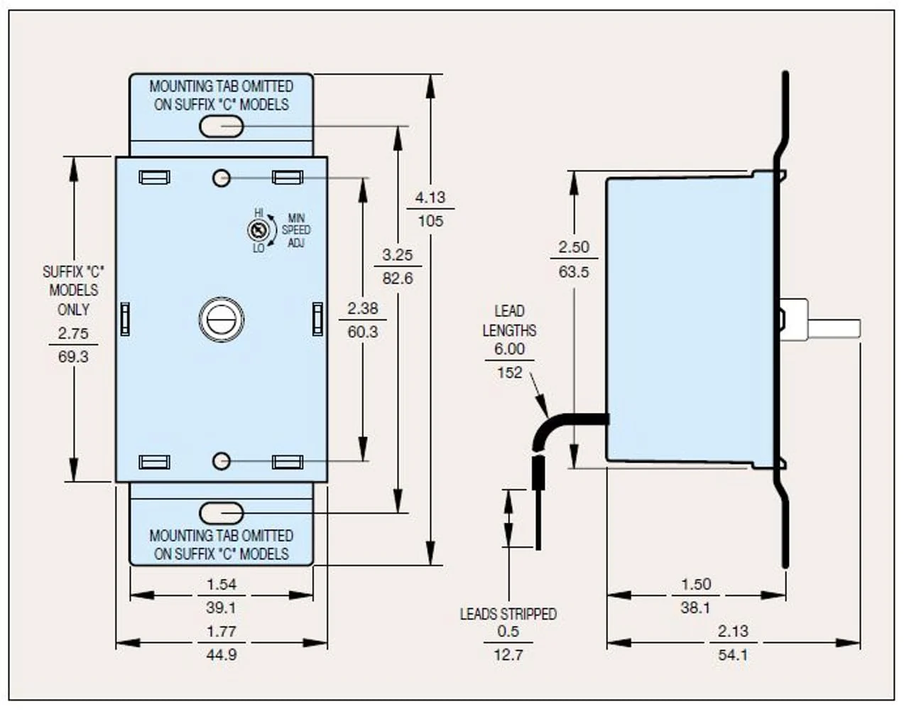 KB Electronics 8811007 Solid State Variable Speed AC Electric Motor Control, 6.0 Max amp, 115V, # K177-1006 6.0 Amp - Image 3
