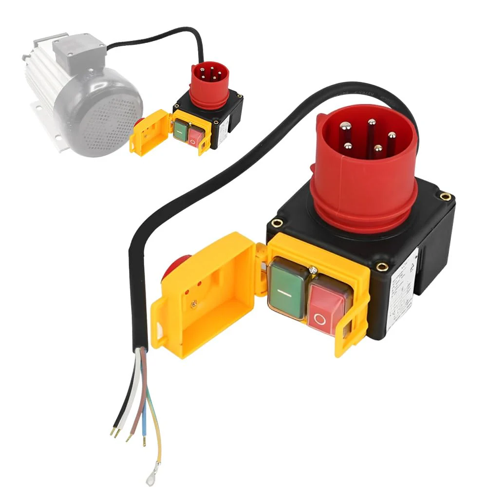 KEDU KOA7 Motor Protection Switch 400 V, 3-Phase Plug Switch with CEE Plug, Machine Switch with Phase Inverter & 67 cm Cable, Waterproof Electromagnetic Switch for Wood Splitter, Identical Design - Image 9