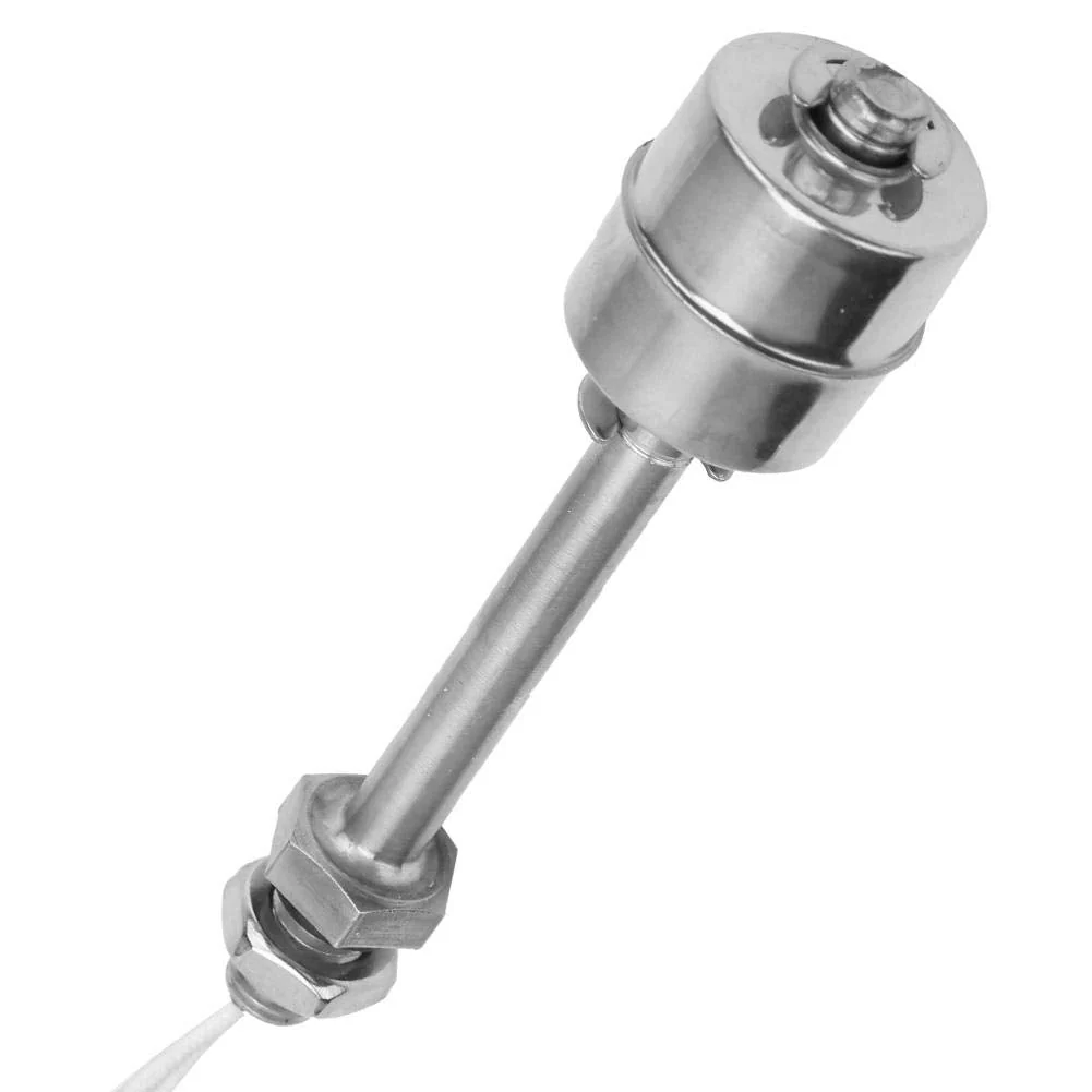 Keenso Pool Float Switch, Liquid Level Sensor AC/DC 0 ~ 220 V Stainless Steel Liquid Level Sensor Liquid Float Switch Tank Vertical Water Level Sensor for Pool Can 100 mm - Image 5
