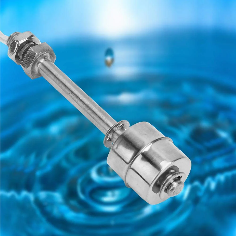 Keenso Pool Float Switch, Liquid Level Sensor AC/DC 0 ~ 220 V Stainless Steel Liquid Level Sensor Liquid Float Switch Tank Vertical Water Level Sensor for Pool Can 100 mm - Image 7
