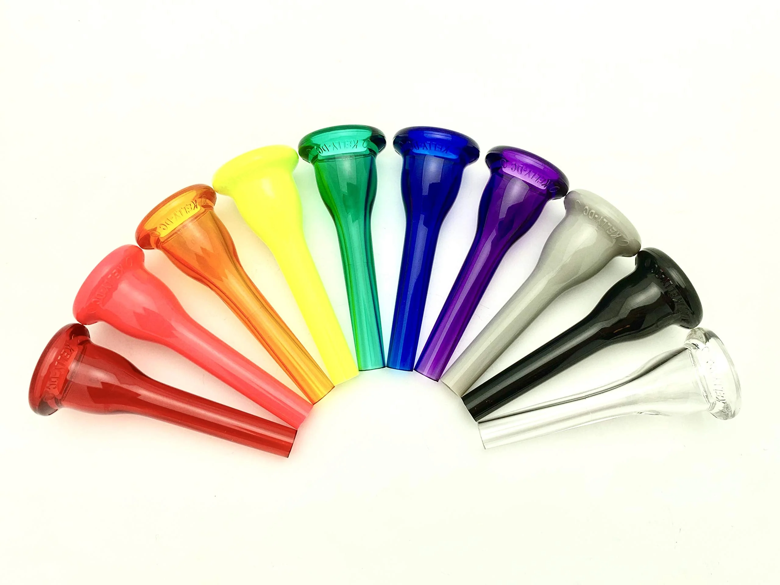 KELLY-DC - Deep-Cup French Horn Lexan-Mouthpiece - Crystal-Orange - Image 2