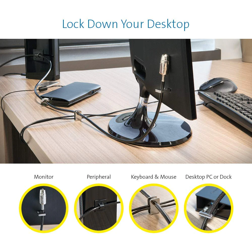 Kensington Desktop & Peripherals Locking Kit 2.0, Black (K64424WW) - Image 4