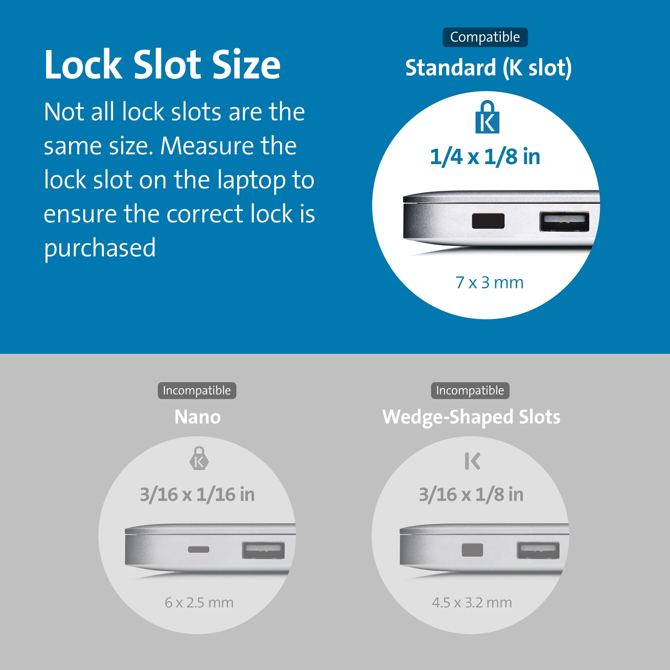 Kensington Simple Solutions Combination Laptop Lock for Standard Security Slot, Resettable Anti-Theft 4-Digit Combination K-Slot Security Cable Lock (K60213WW) - Image 2
