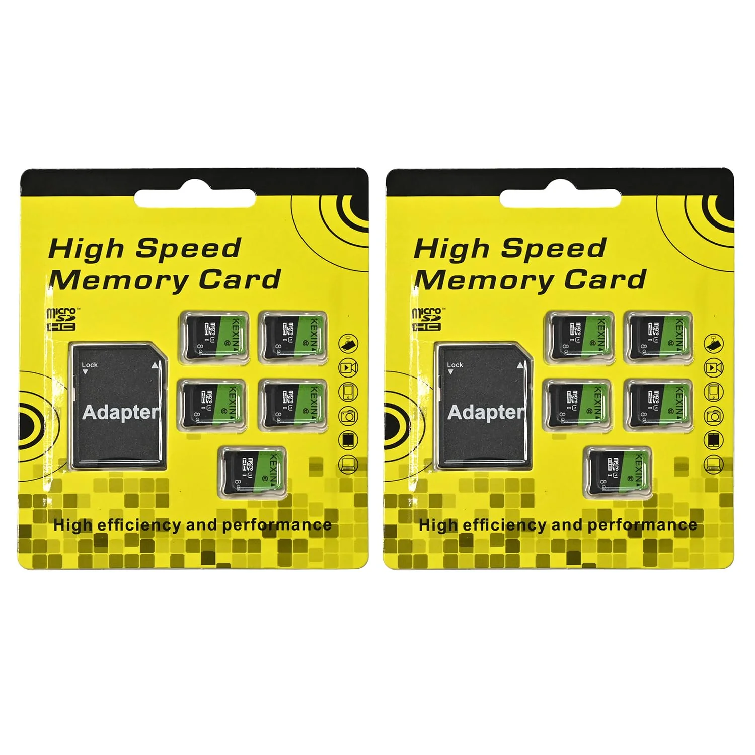 KEXIN 8GB Micro SD Card 10 Pack with SD Adapter microSDHC Memory Card UHS-I C10 Micro SD Card Full HD High Speed TF Card for Smartphone Tablet Action Camera Dash Cam Drone Game Console - Image 9