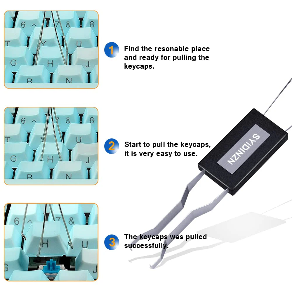 Keycap Puller Stainless Steel Key Removal Tool Keycaps Remover for Mechanical Keyboard Removing Fixing Tools - Image 3