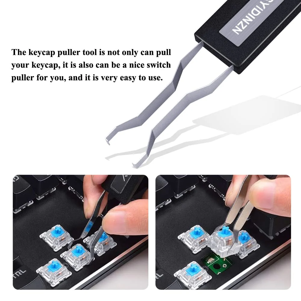 Keycap Puller Stainless Steel Key Removal Tool Keycaps Remover for Mechanical Keyboard Removing Fixing Tools - Image 4