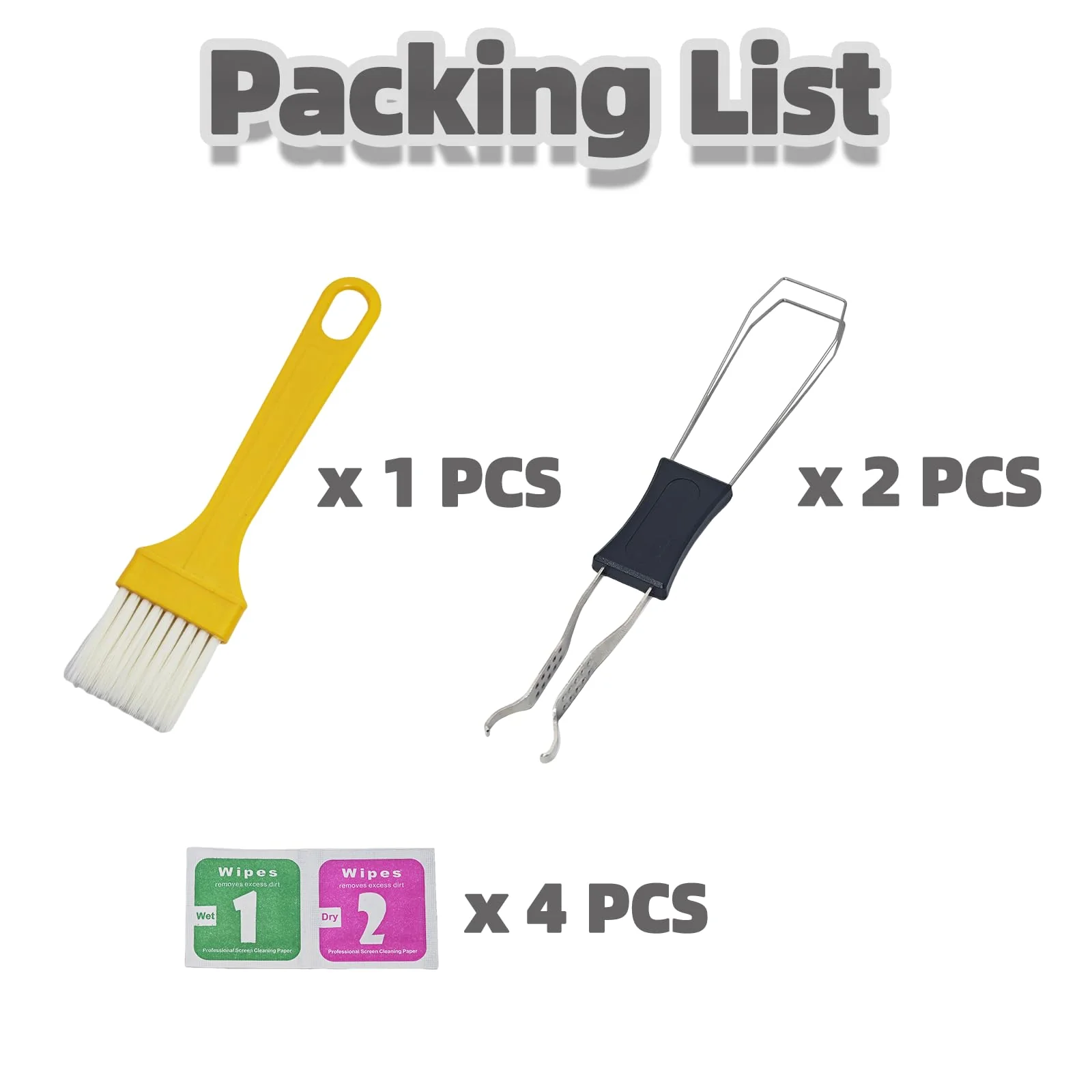 Keycap Puller Switch Pluller with Keyboard Cleaning Brush for Mechanical Keyboard, Stainless Steel Key Removal Tool - Image 3