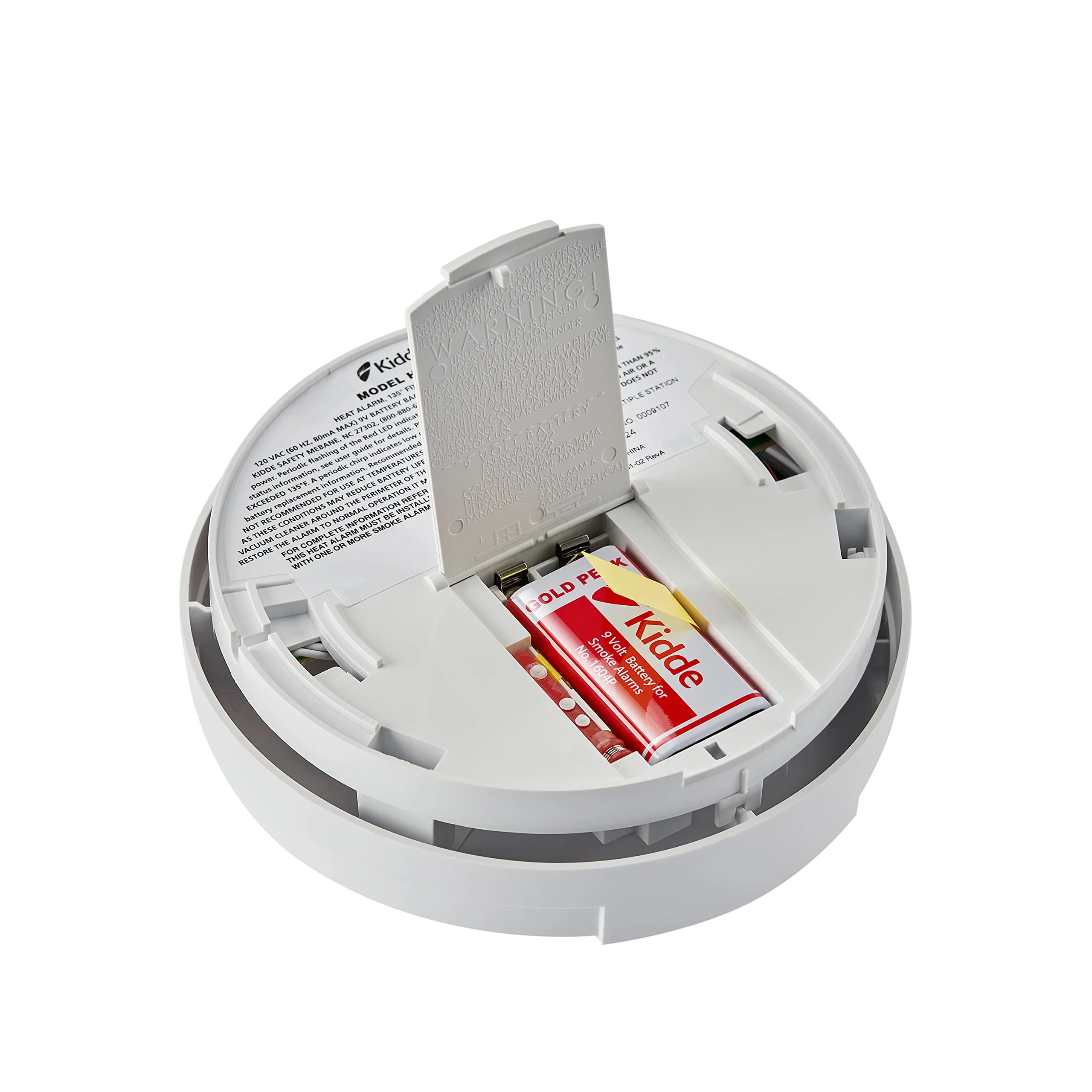 Kidde Heat Detector, Hardwired with Battery Backup & 2 LEDs, Interconnect Capability, Ideal for Garages GAS_SMOKE_FIRE_ALARM - Image 3