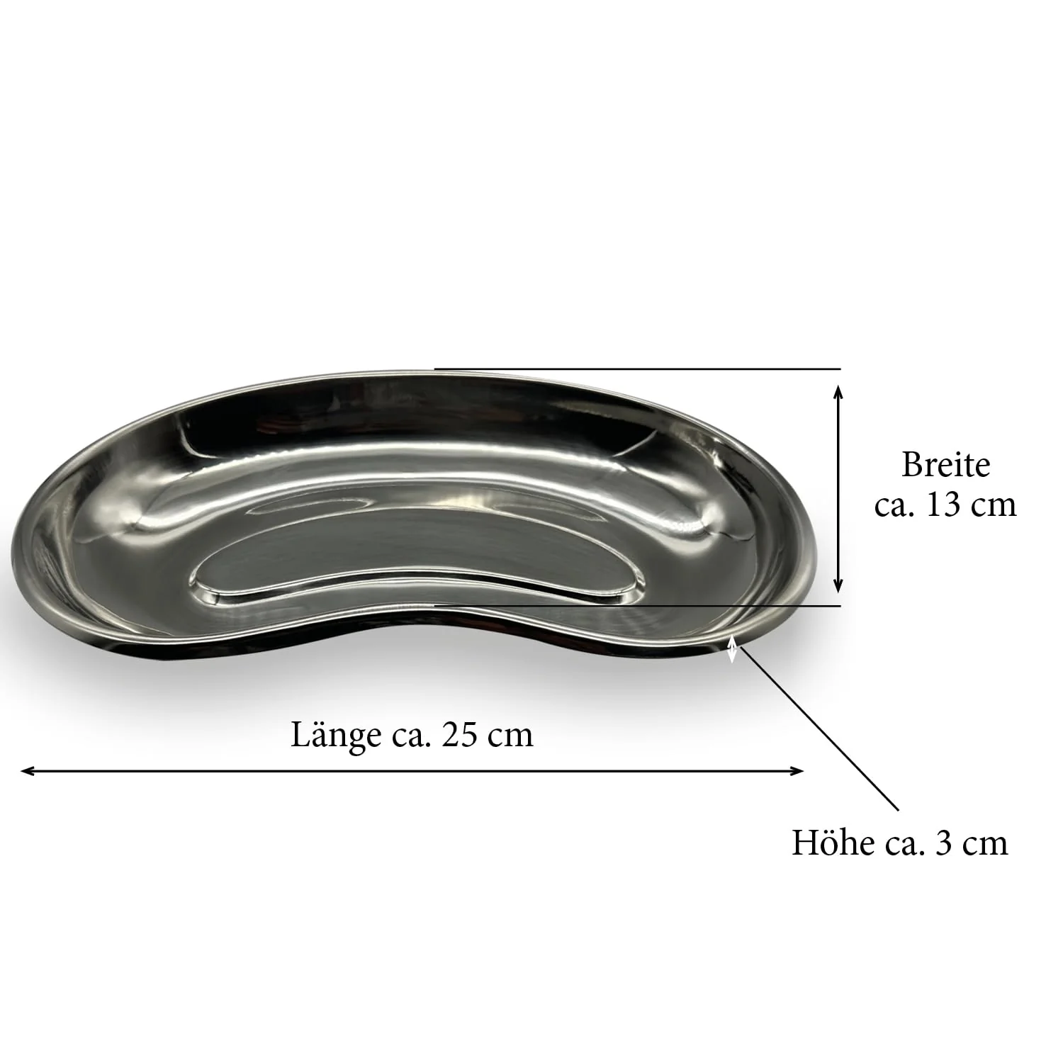 Kidney Bowl Stainless Steel Reusable Rustproof Can be Used in Hospital, Ambulance, Surgery, Beauty, Laboratory, X-Ray Department, Tattoo Studio, Central Sterilisation 1 - Image 2