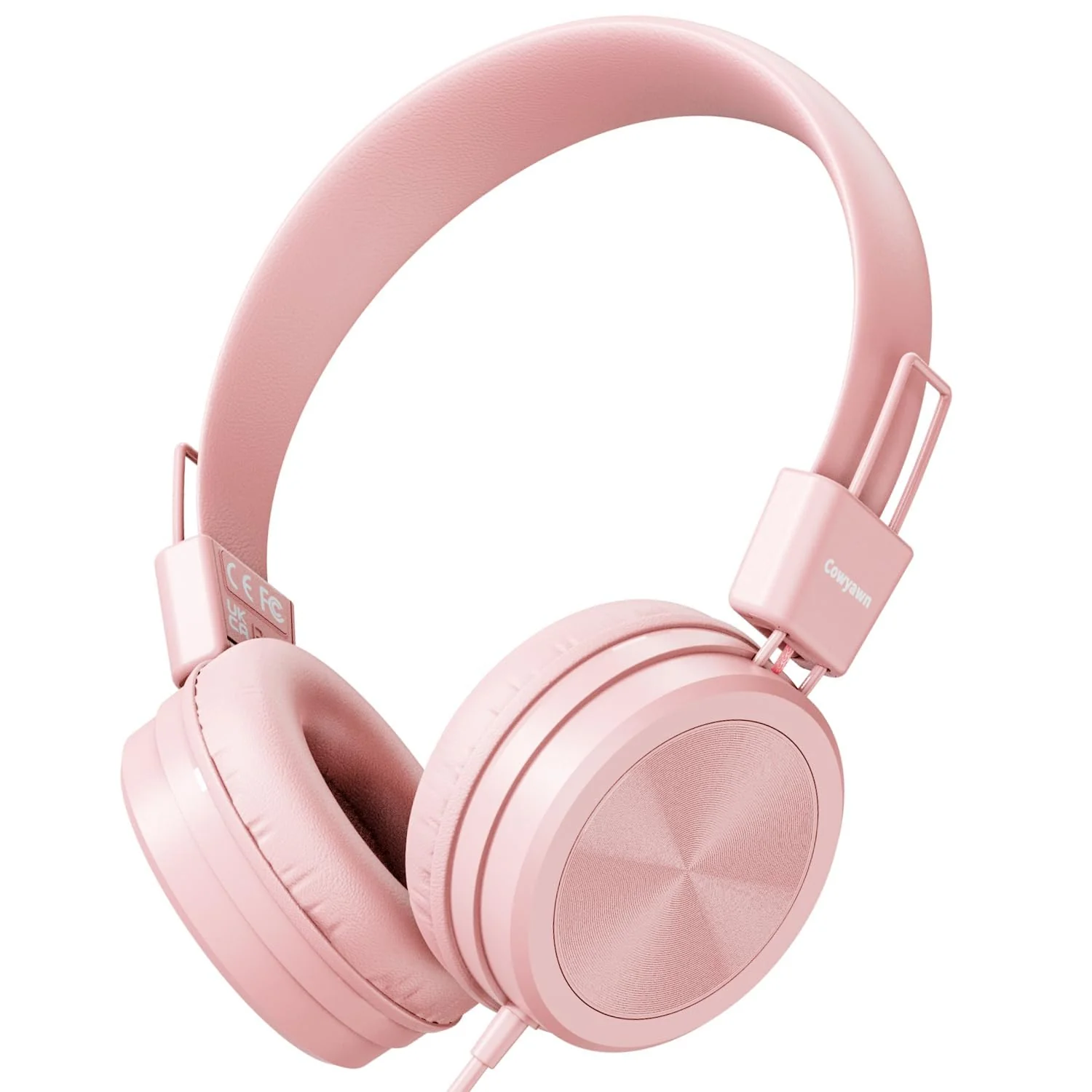 Kids Headphones, Toddler Headphones with Safe Volume Limiter 94dB, Wired School Headphones for Kid, 3.5mm Adjustable On-Ear Headphones for Boys/Girls/Children/Teens/iPad/Computer, Light Pink Plug 3.5mm - Image 8