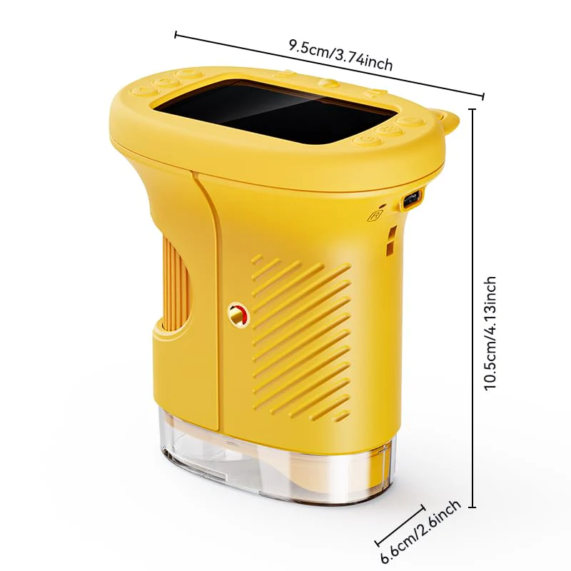 Kids Microscope, 1000X Portable Mini Pocket Microscope with 2.4″ IPS Screen & 8 LEDs, Rechargeable, STEM Educational Science Kit Toys, Best Christmas Birthday Gifts for 4-12 Year Old Girls Yellow - Image 9