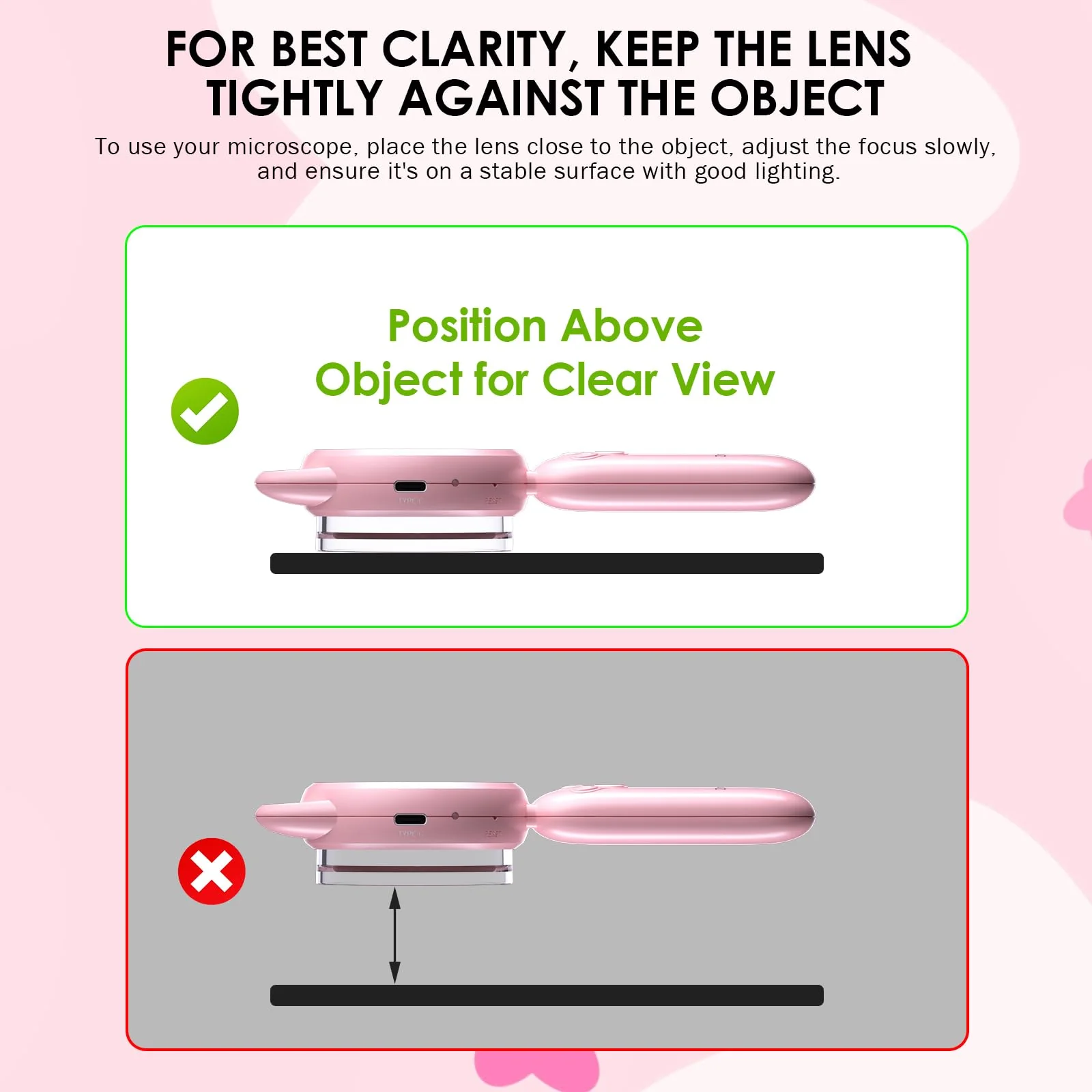 Kids Microscope 100X Magnification, STEM Handheld Digital Science Kit, Portable Educational Toy for Ages 3-16, Birthday for Boys & Girls Pink - Image 6