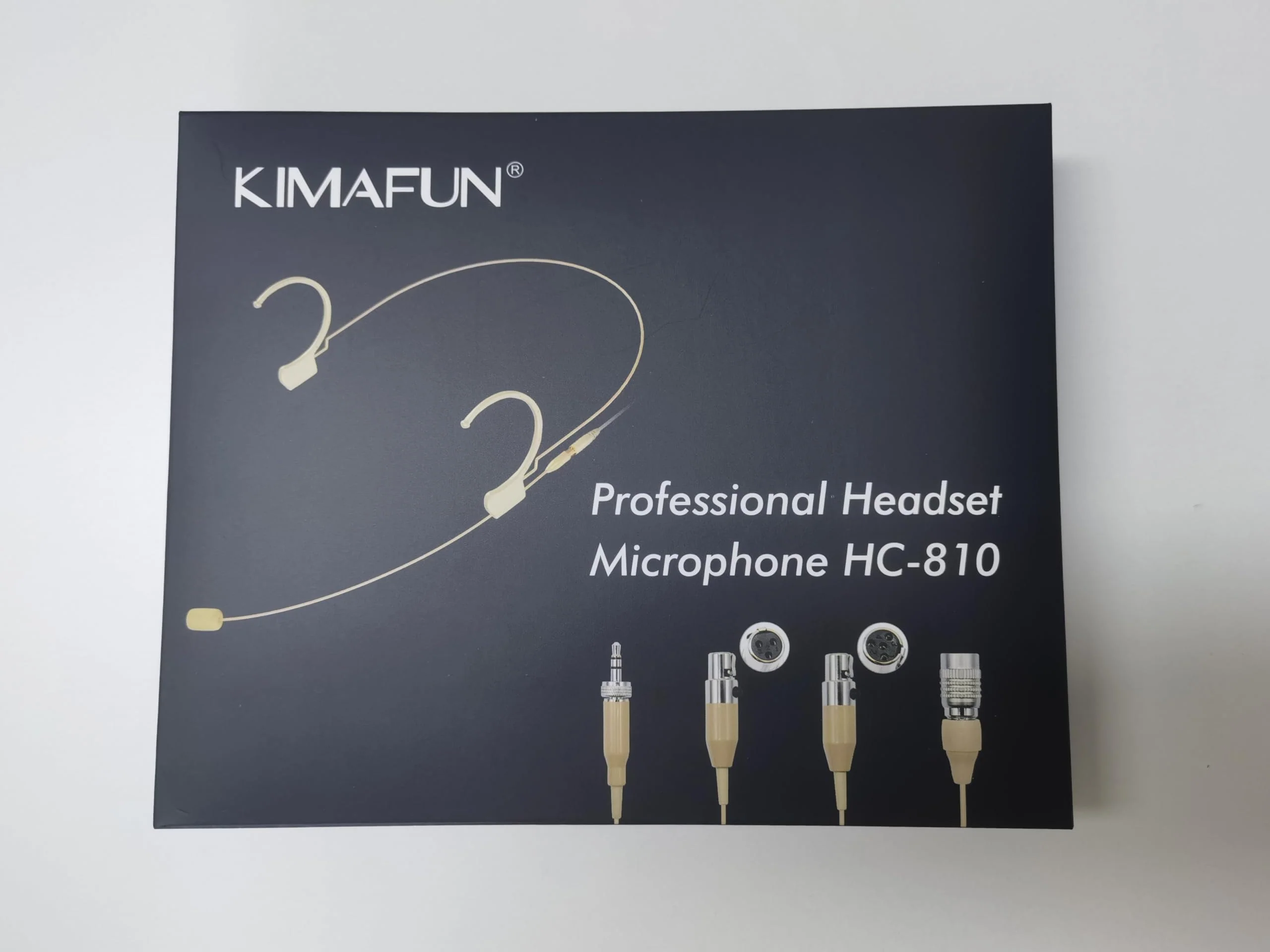 KIMAFUN Headset/Headworn Microphone Professional Earset Over Ear Hanging Condenser Mic Compatible with Sennheiser Wireless System Wireless System Bodypack Transmitter, Performance, Theater - Beige C2 C2 for Sennheiser Wireless System - Image 8