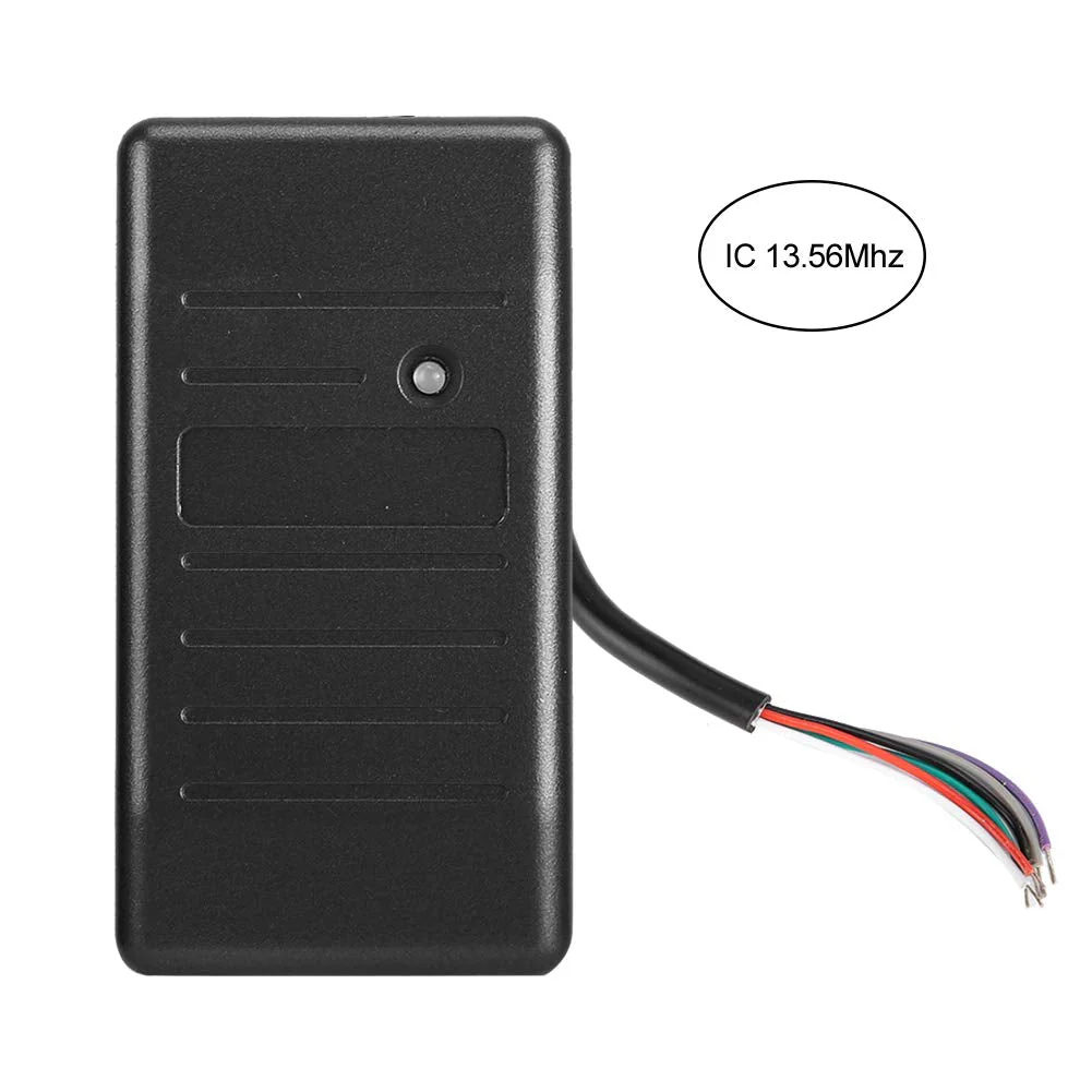 KIMISS RFID Security Card Reader 125kHz Wiegand 26 34 Access Control Waterproof Black ID 125kHz (Black IC 13.56MHz) Black Ic 13.56mhz - Image 2