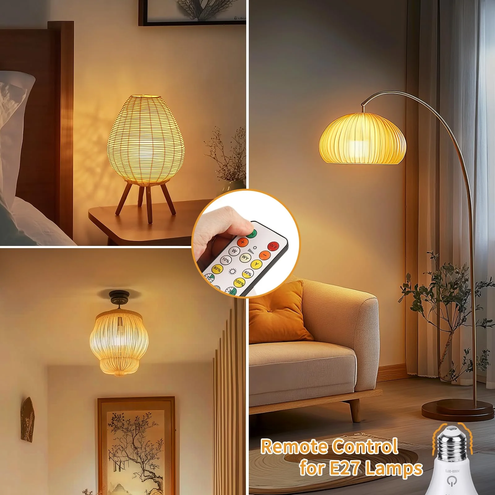 Kimjo Rechargeable Light Bulb with Battery - Rechargeable Bulb with Remote Control E27 USB 7 W - Battery Light Bulb 3 Colours Dimmable - Touch Control Outdoor Emergency Light Pack of 2 2 X Aufladbare Glühbirne 3 Farben - Image 6